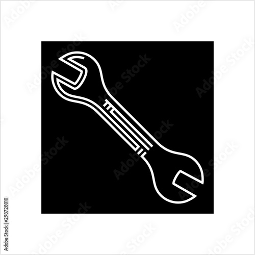 Open End Wrench Icon, Spanner