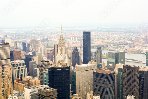 aerial view of new york city