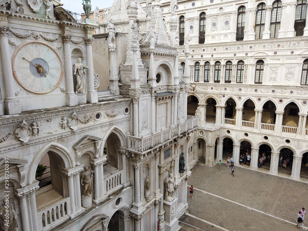 Doge's palace on the San Marco square in Venice, Italy
