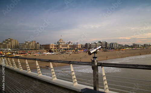 Photography A large beach on the shores of the Atlantic Ocean in Scheveningen, next to Den H