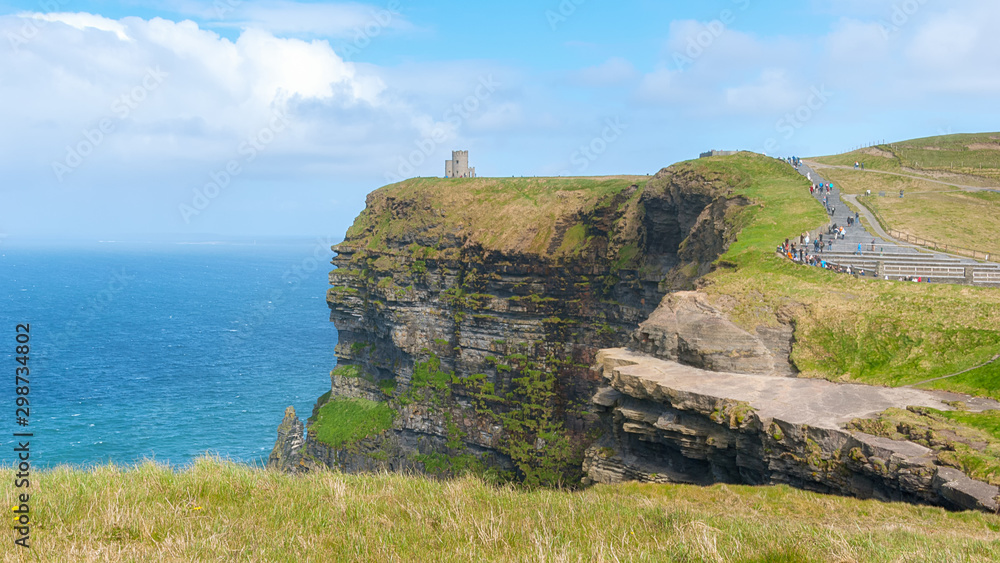 Amazing view of the Cliffs of Moher in Co. Clare, Ireland