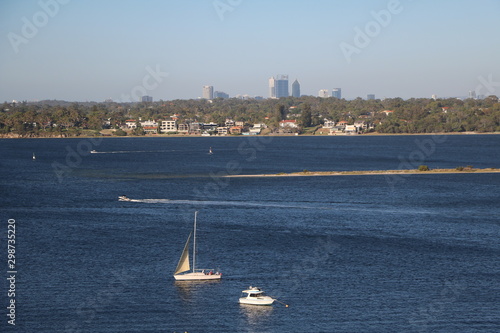 Swan River Perth view from the Peppermint Grove, Western Australia