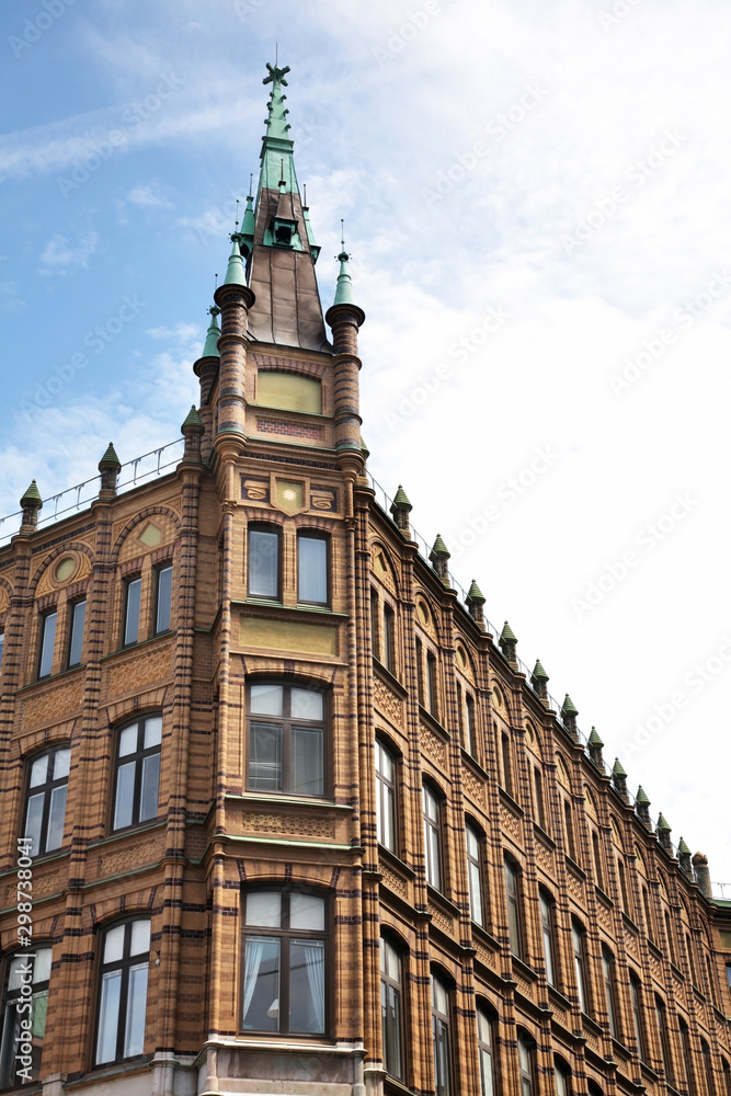 Fototapeta premium Baltzarsgatan street in Malmo. Sweden