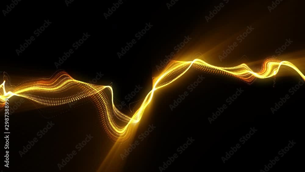 4K video. Lines abstract. Looped animation. Wave pattern. Dotted lines ...