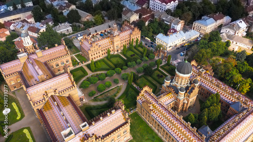 Fényképezés Aerial panoram View of Chernivtsi National University.