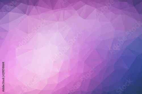 Blue purple poly crystal background. Polygon design pattern. Blue purple Low poly vector illustration, low polygon background.