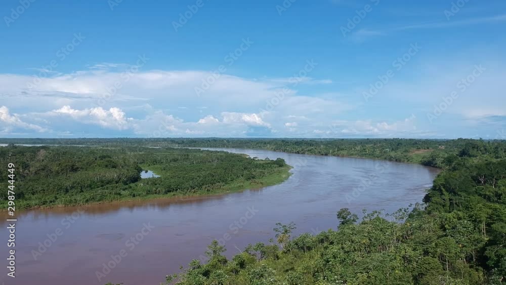Aerial shot of the Peruvian Amazon. Aerial shot of the Peruvian Amazon.