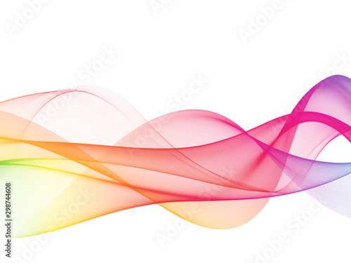 Color light multicolor abstract waves design
