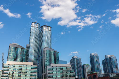 Large modern buildings in Canada