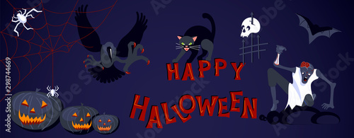 Happy Halloween banner