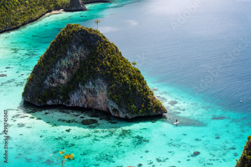 Picuresque landscape Wajag island, Raja Ampat, Indonesia photo