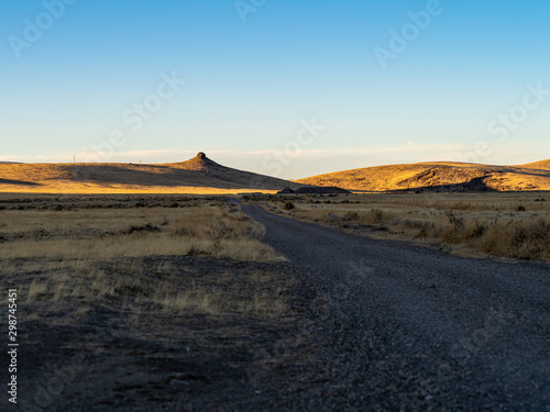 Autumn sunset in Northern Nevada landscape