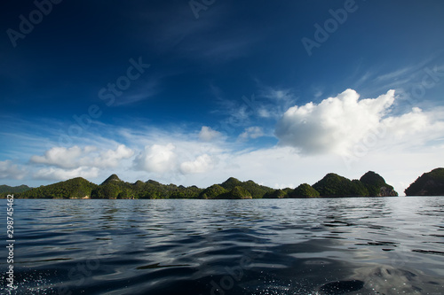 On the way to remote Wajag island, Raja Ampat, Indonesia photo