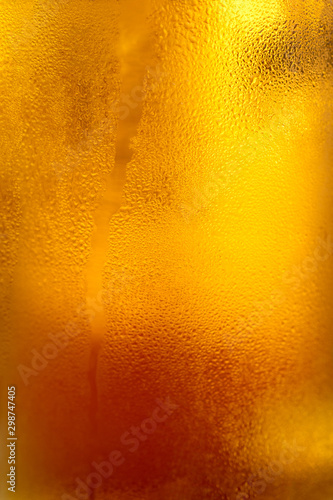 Background closeup with fresh beer