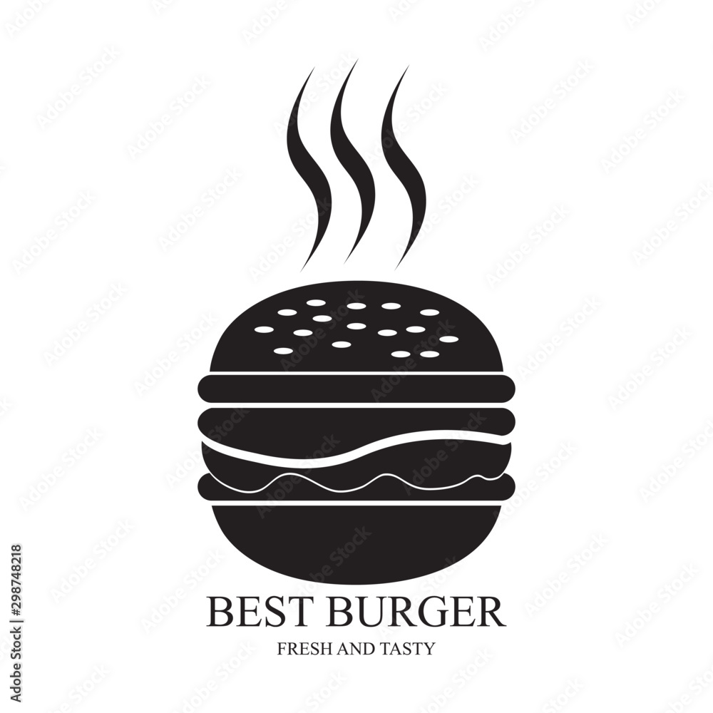 burger logo vector Векторный объект Stock | Adobe Stock