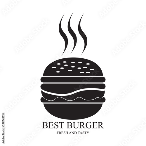 burger logo vector