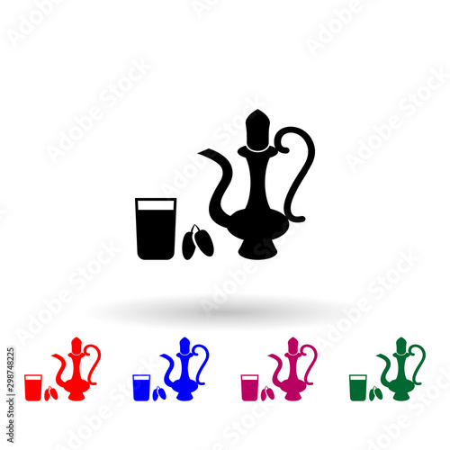 Iftar time multi color icon. Simple thin line, outline vector of ramadan icons for ui and ux, website or mobile application