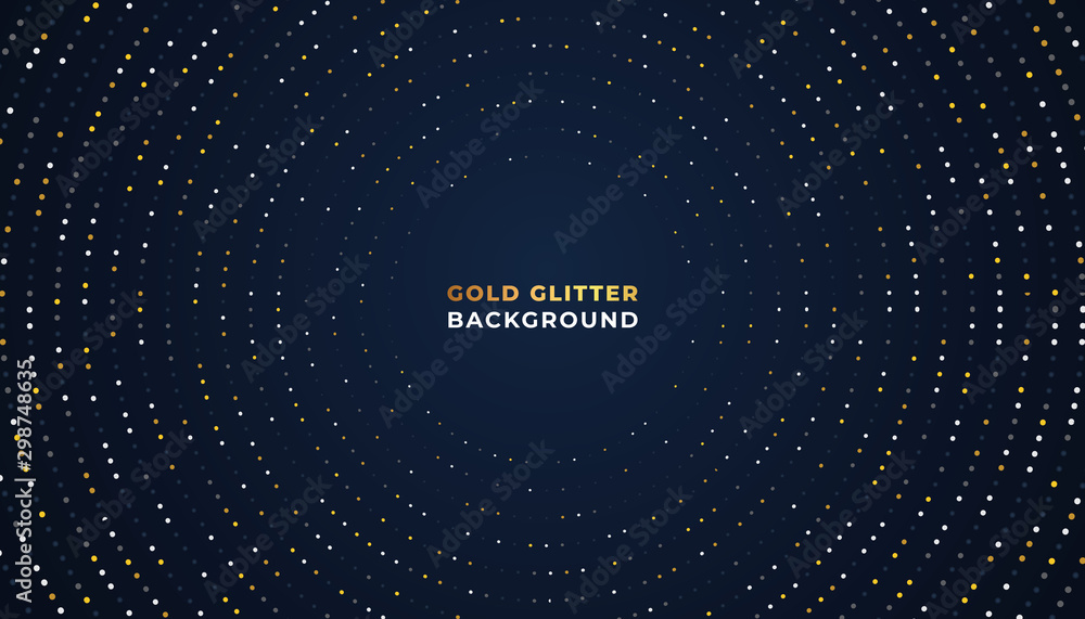 Naklejka premium Dark abstract background with overlap layers. Glitter dots element