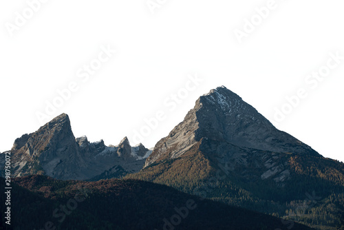 Isolated high mountain peak "Watzmann" in Germany