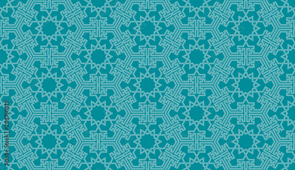 Seamless pattern background in authentic arabian style.