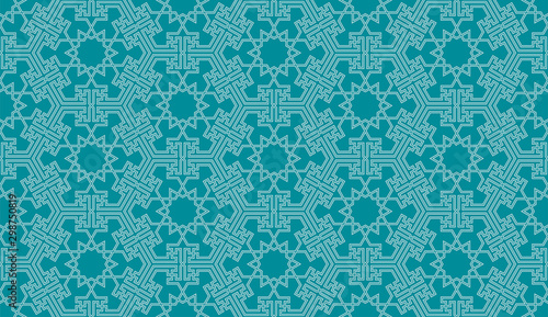 Seamless pattern background in authentic arabian style.
