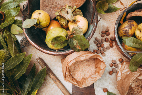 Fototapeta Naklejka Na Ścianę i Meble -  ORGOSOLO, SARDINIA /OCTOBER 2019: Life in the streets of this small rural vullage of Barbagia