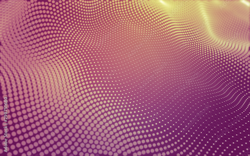 Abstract background. Molecules technology with polygonal shapes, connecting dots and lines. Connection structure. Big data visualization. Abstract background. Molecules technology with polygonal shapes, connecting dots and lines. Connection structure. Big data visualization.