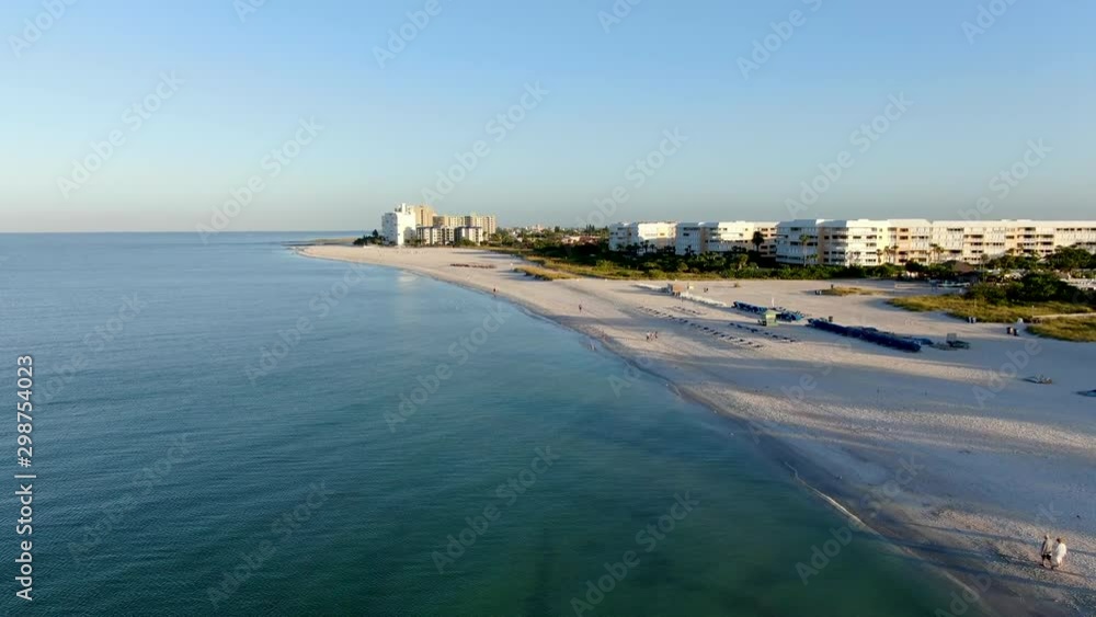 Aerial view of St Pete beach and resorts in St Petersburg, Florida USA Aerial view of St Pete beach and resorts in St Petersburg, Florida USA