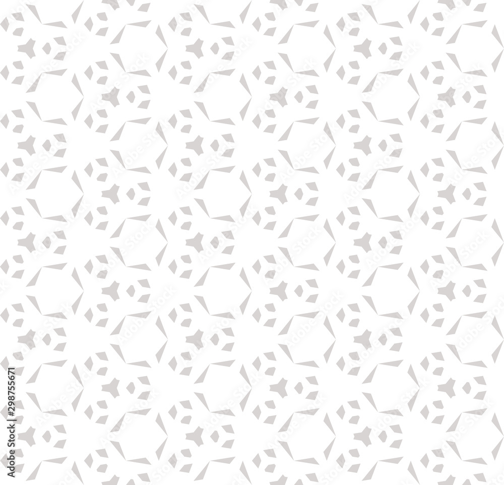 Subtle vector geometric seamless pattern with small diamond shapes, triangles