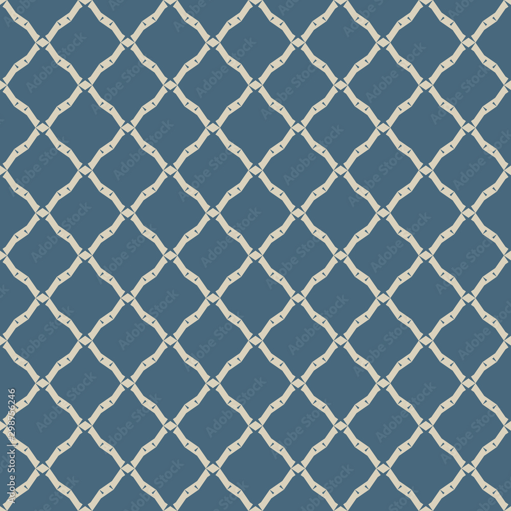 Gold and blue pattern. Vector abstract geometric seamless texture with grid Gold and blue pattern. Vector abstract geometric seamless texture with grid