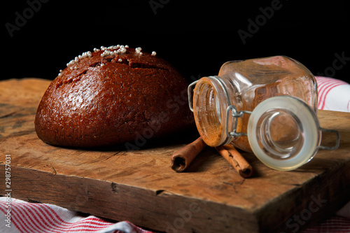 Pane alla sapa dolce tradizionale sardo photo