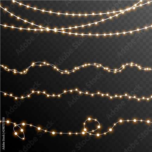 Christmas glowing lights 