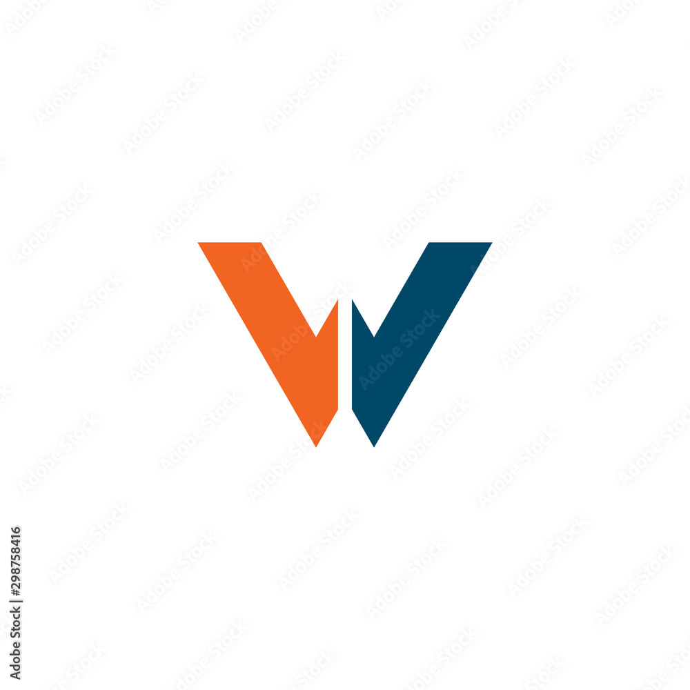 W letter initial icon logo design vector template W letter initial icon logo design vector template