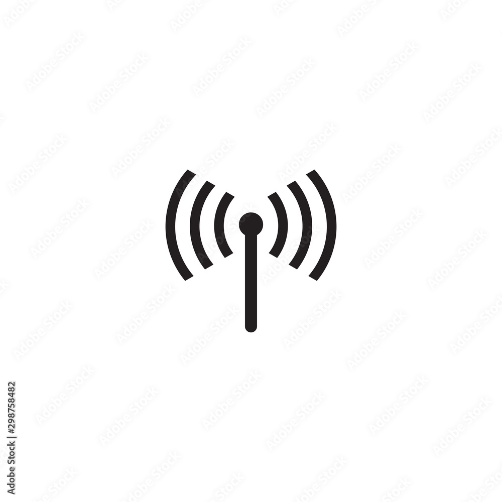 Signal wave icon logo design vector illustration template Signal wave icon logo design vector illustration template