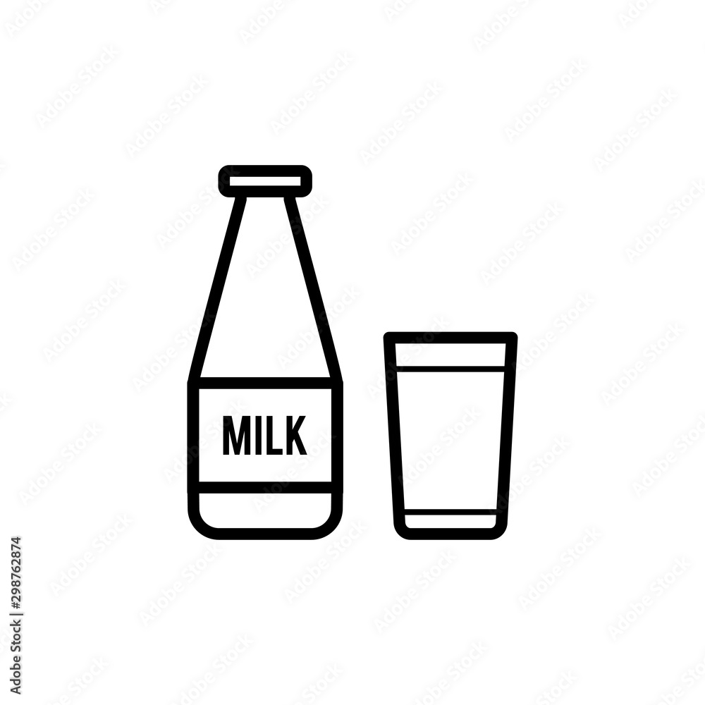 Milk icon trendy Milk icon trendy