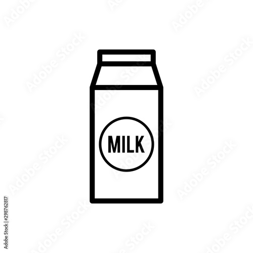 Milk icon trendy