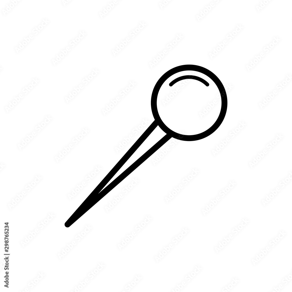 Push pin, thumbtack icon Push pin, thumbtack icon
