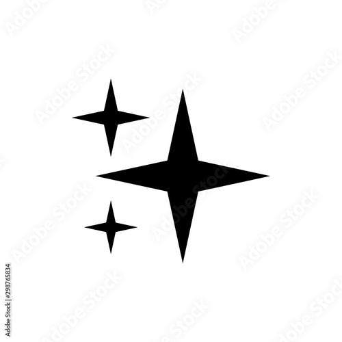 Star sparkle signage icon trendy