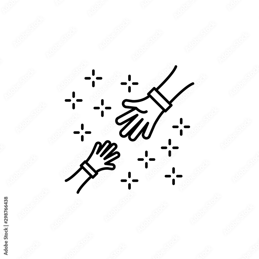 Help hands icon. Element of no government organisation icon Help hands icon. Element of no government organisation icon