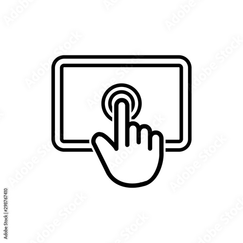 Touch screen icon