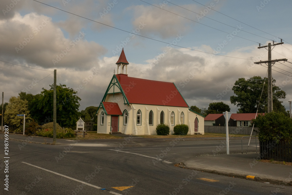 Martinborough, Wairarapa / New Zealand April 19, 2016  Cute little historic church in the village