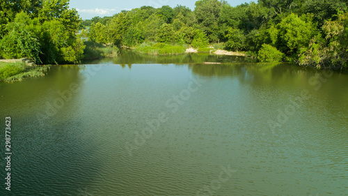  Flowing Texas Creek Aerial-Hill Country Creek