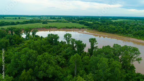 Brazos River Aerial Texas River Forest