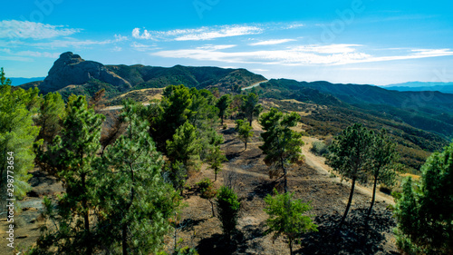 California Pacific Forest Aerials- Angeles National Forest Post Wildfire