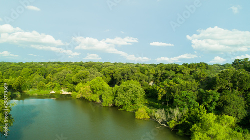  Flowing Texas Creek Aerial-Hill Country Creek