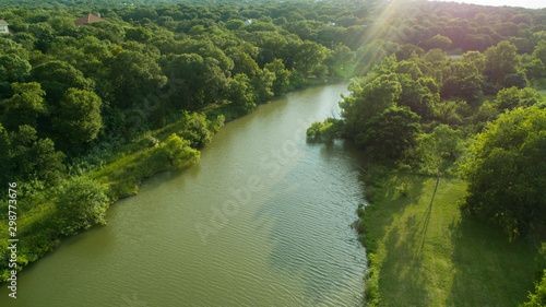  Flowing Texas Creek Aerial-Hill Country Creek