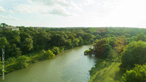  Flowing Texas Creek Aerial-Hill Country Creek
