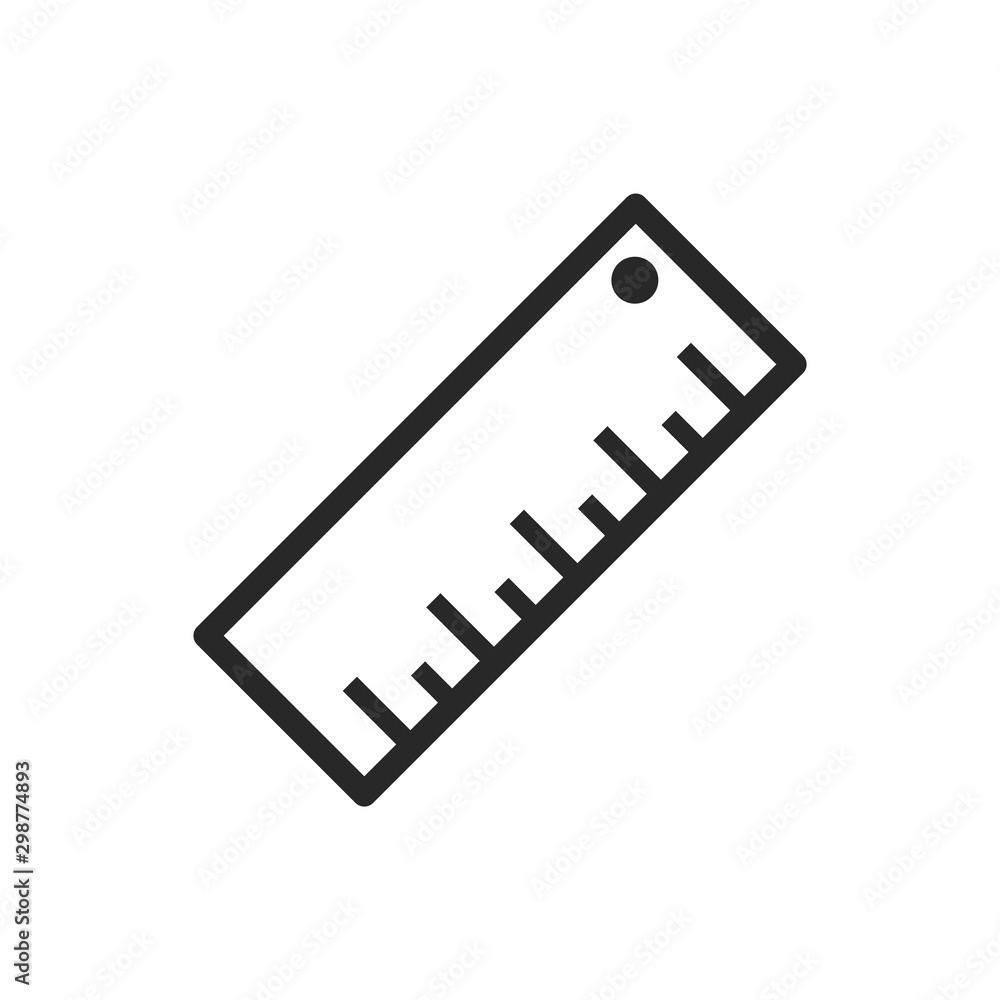 Ruler icon vector symbol isolated illustration EPS 10 Ruler icon vector symbol isolated illustration EPS 10