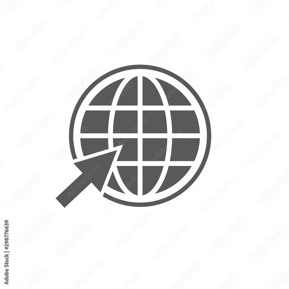 website icon vector isolated on white background, Go to web pictogram for your design, web, logo, application, UI website icon vector isolated on white background, Go to web pictogram for your design, web, logo, application, UI