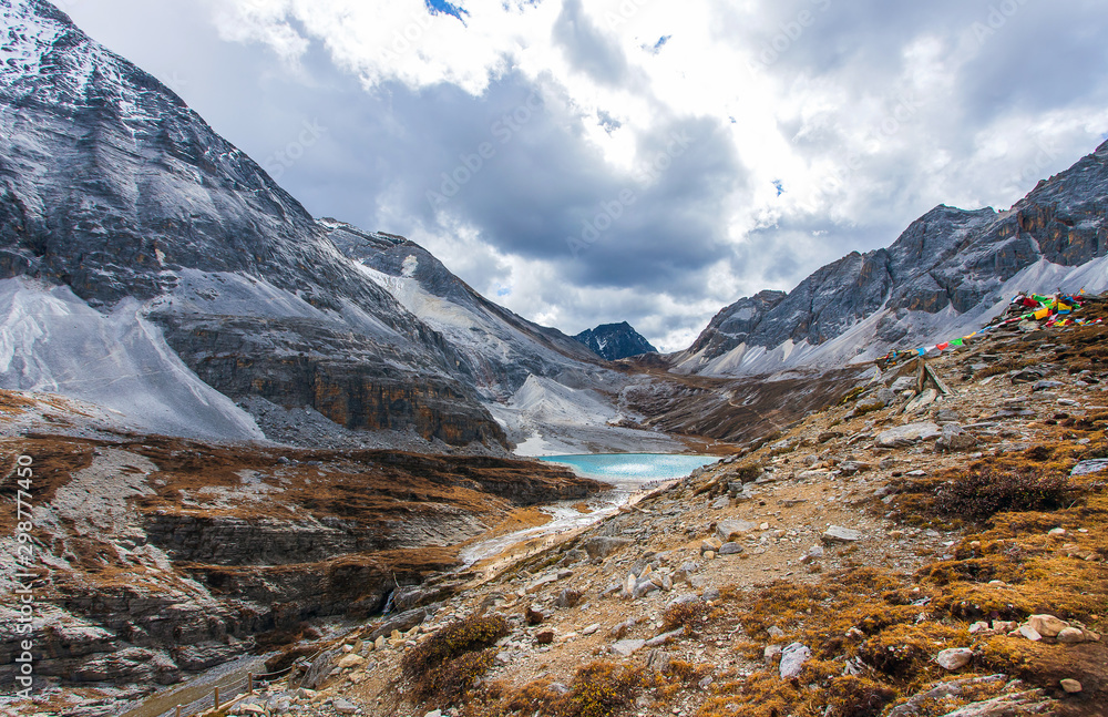 Milk lake at Doacheng Yading National park, Sichuan, China. Last Shangri-la Milk lake at Doacheng Yading National park, Sichuan, China. Last Shangri-la